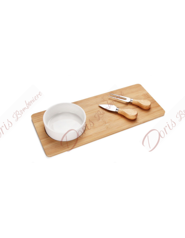 Planche à Découper Utile Faveurs de Mariage Avec Service à Fromage 36X15X4,3 cmormaggio 36X15X4,3 cm