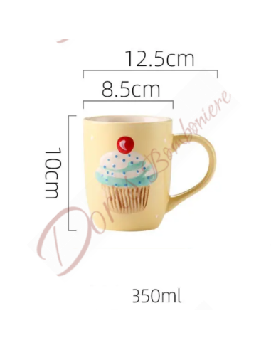 Faveur fête d'anniversaire thème sucré tasse de cuisine utile capacité 350 ml