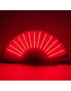 Éventails à lumière LED rouge : l'accessoire parfait pour vos fêtes !