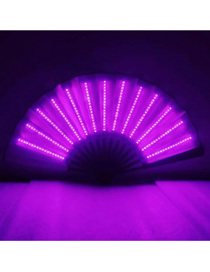 Éventails à lumière LED violette : l'accessoire parfait pour vos fêtes !