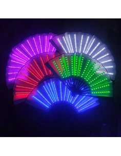 LED Light Fans with Assorted Colors: The Perfect Accessory for Your Parties!