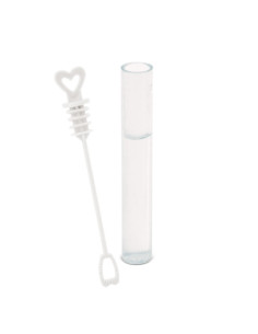 Soap Bubble Vials with Romantic Heart 48 Pieces for Weddings and Parties