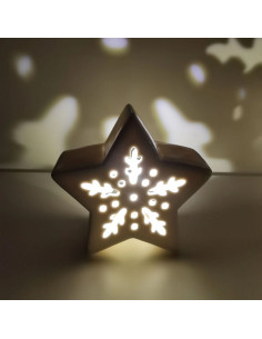 Fascinating porcelain star-shaped lamp favor