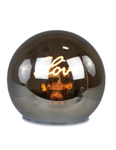 Romantic Useful Favors Smoked Glass Sphere with Love Light