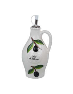 useful kitchen favor wedding Olive branch oil cruet round small cm 10x9x16